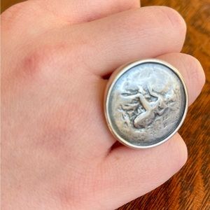 Silpada Sterling Silver Roman Coin Ring